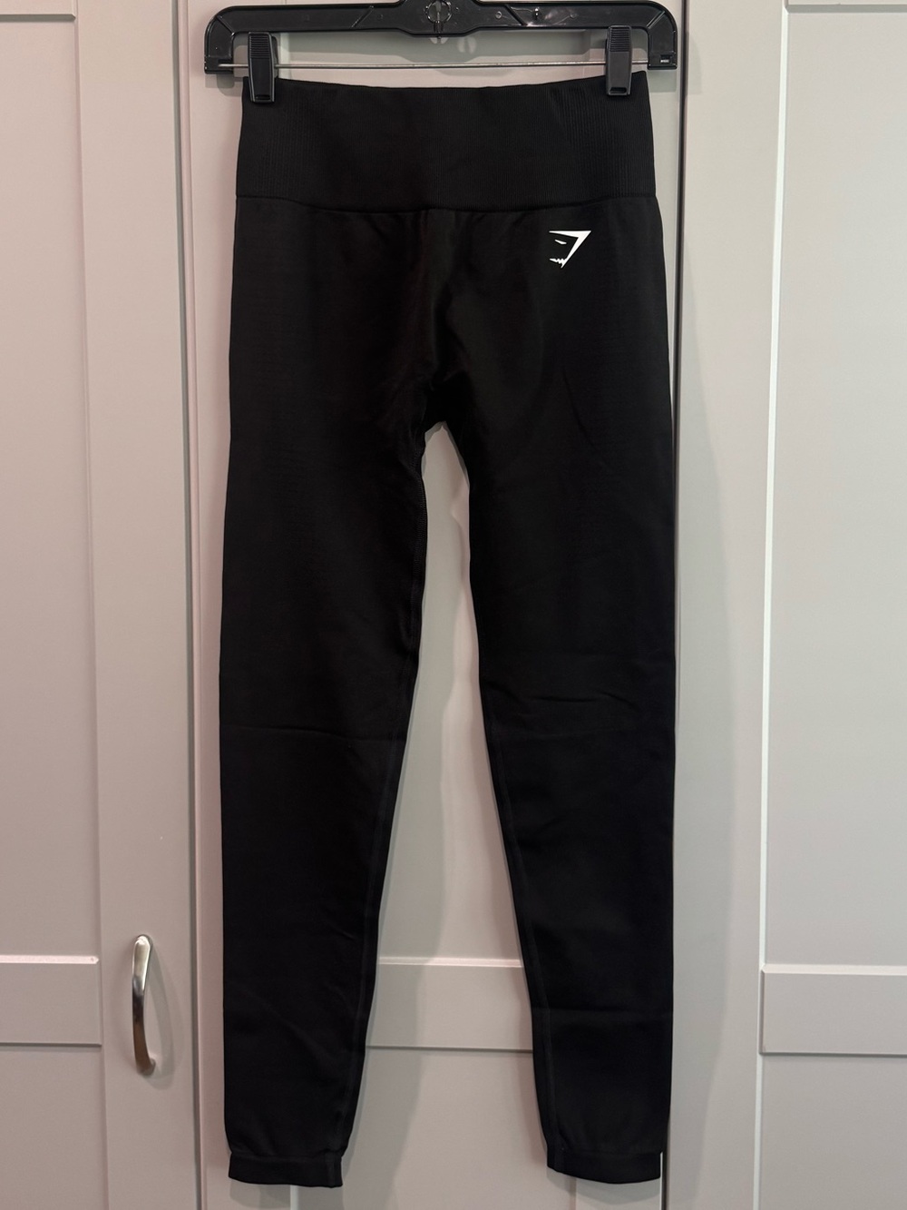 Gymshark Vital Sculpt Seamless High-Waist Leggings with White Logo